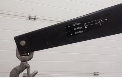 Hydraulische armkraan motortakel